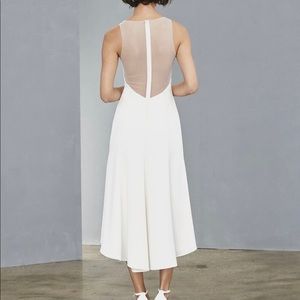 AMSALE LW135 - Crepe Flared Dress.